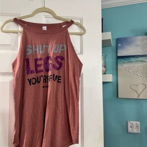Fitness Tee Co Pink Tank Top